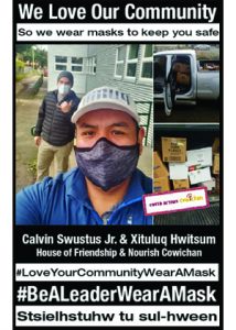 Covid Action Cowichan and the #MaskTheValley campaign and #MaskingIsAnActOfLove memes