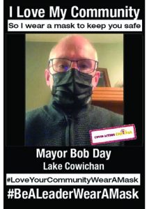 Covid Action Cowichan and the #MaskTheValley campaign and #MaskingIsAnActOfLove memes